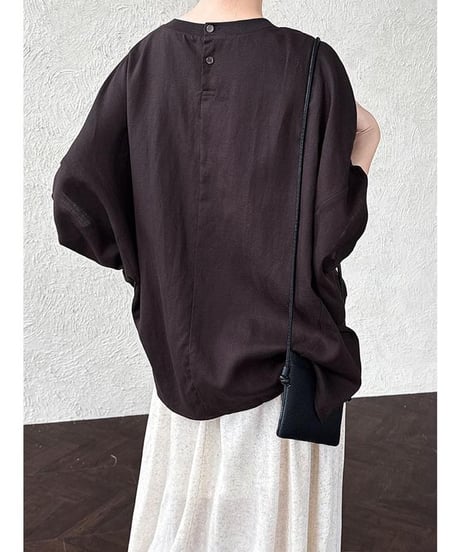 soft curve dolman pullover /2color　　IR1671