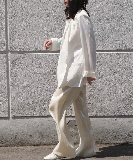 satin wide leg pants　　IR1466