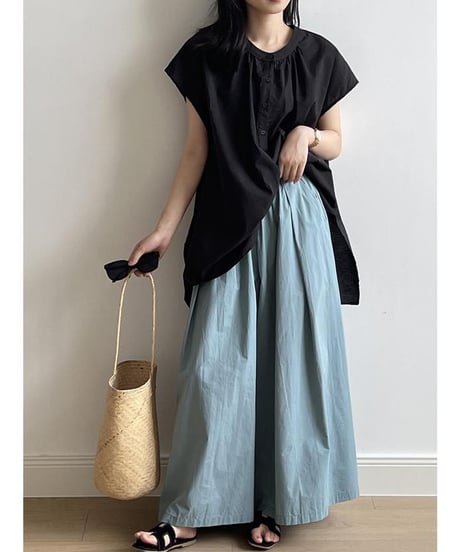 tucked gathered wide pants　　IR1621