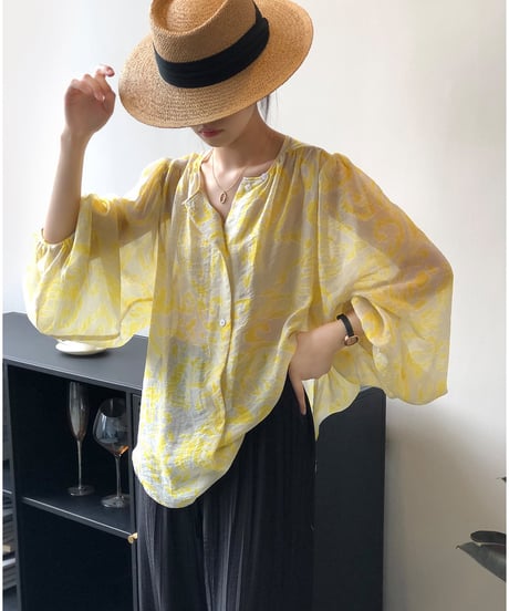 meadow light sheer blouse　　IR1638