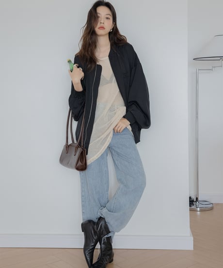 mesh knit one piece　　IR1384