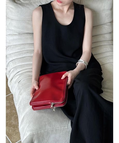 sleeveless tops + easy pants setup /2color　　IR1664