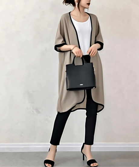 drape long cardigan /3color　　IR1679