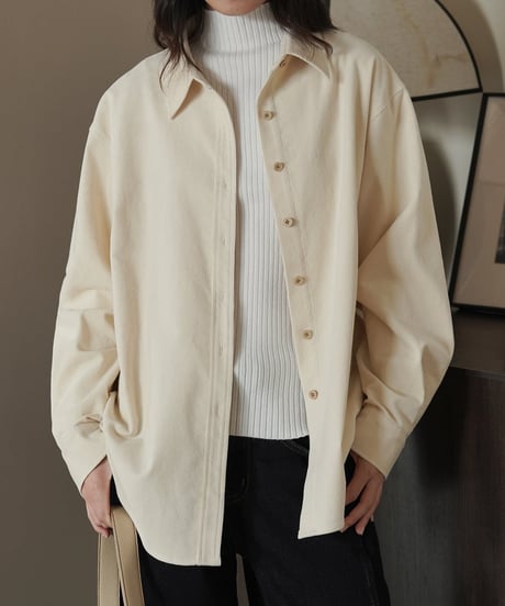 corduroy loose shirt　　IR1572