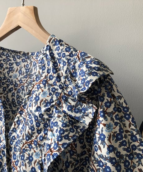 floral frill blouse　　IR1660