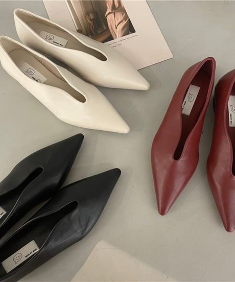 pointed toe flat pumps　　IR1465