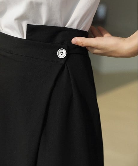 wrap design pencil skirt　　IR1576