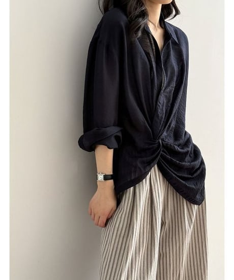 twist accent shirt /2color　　IR1663