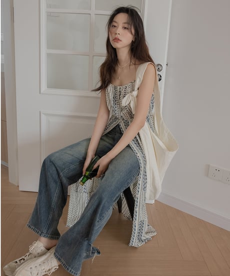 front open cami onepiece　　IR1385
