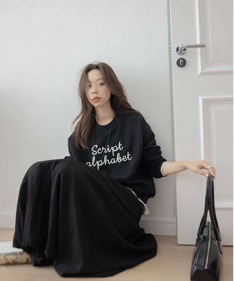cotton embroidered sweatshirt　　IR1495