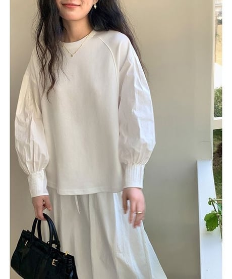 tucked sleeve pullover　　IR1658