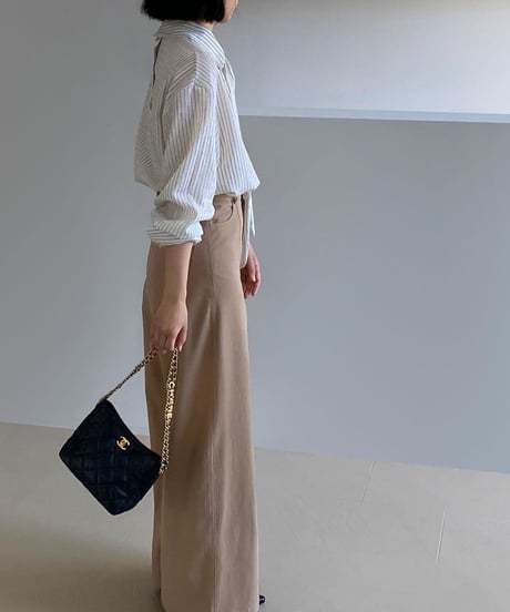 center stitch wide pants /3color　　IR1626