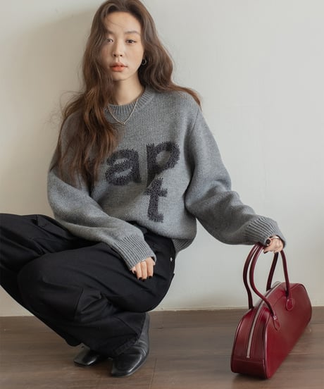 loose straight belt pants /3color　　IR1583