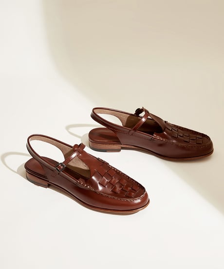 braided gurkha sandals / 2color　IR1406