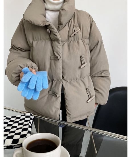 stand collar duffle padded coat /3color　　IR1563
