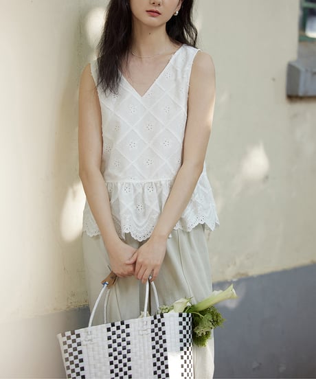crochet peplum tops　　IR1444