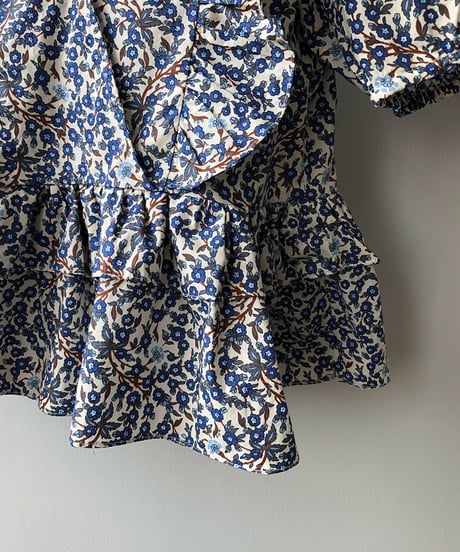 floral frill blouse　　IR1660