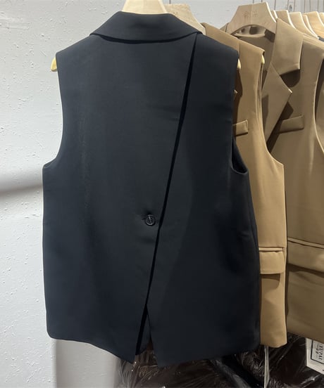 back slit gilet　　IR1462