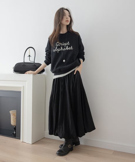 cotton embroidered sweatshirt　　IR1495