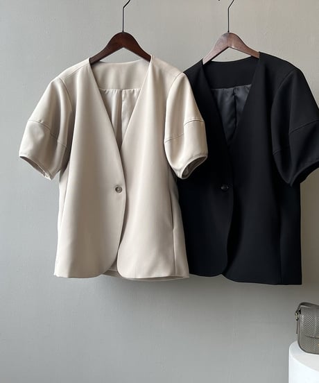 short puff sleeve jacket  /2color　　IR1615