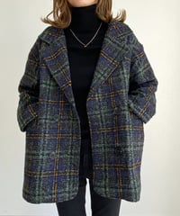 tweed middle length coat /2color　　IR1542