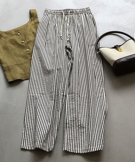 stripe wide-leg pants　　IR1431