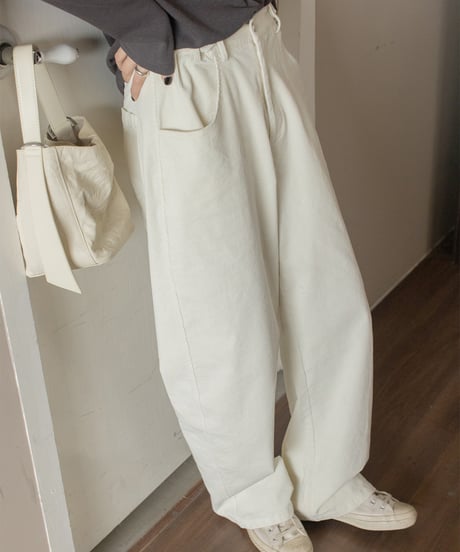 corduroy cotton casual pants /2color　IR1584