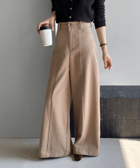 center stitch wide pants /3color　　IR1626