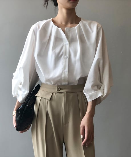 lantern sleeve blouse　　IR1480