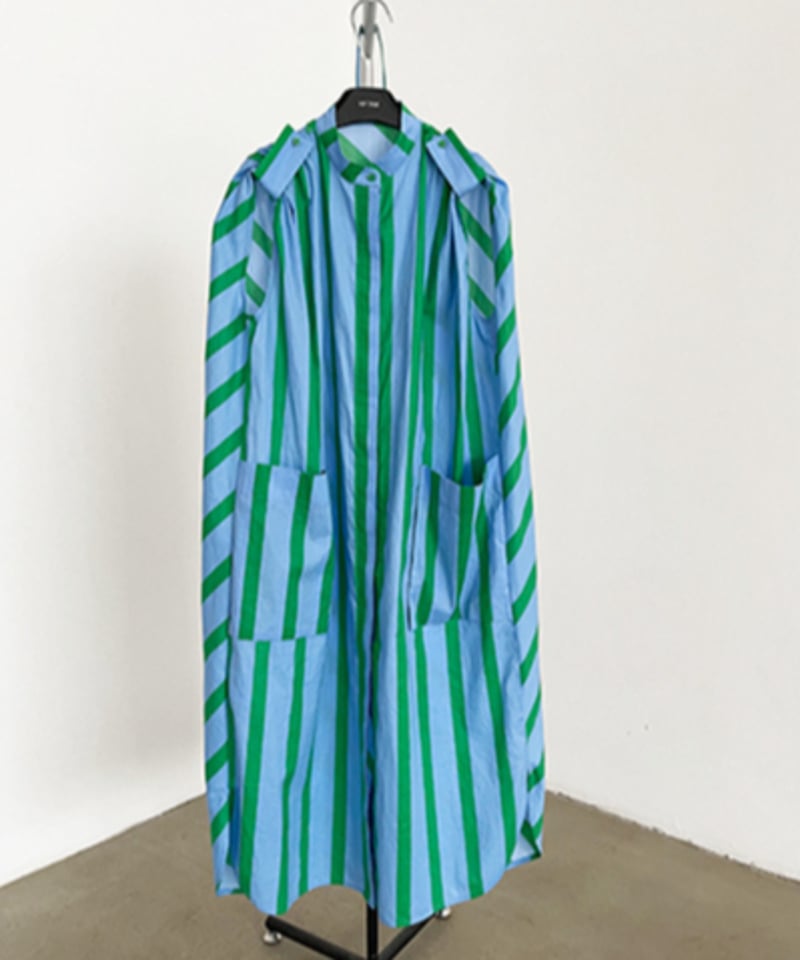 アパルトモン　STATESIDE STRIPE シャツワンピース 今季購入□ アパルトモン STATESIDE STRIPE シャツワンピース