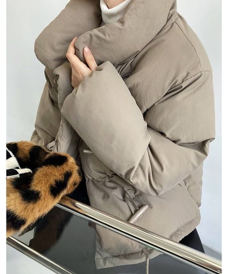 stand collar duffle padded coat /3color　　IR1563