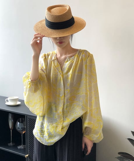 meadow light sheer blouse　　IR1638