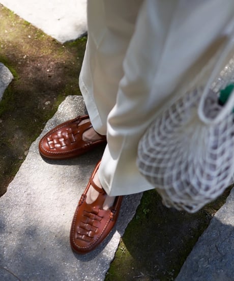 braided gurkha sandals / 2color　IR1406