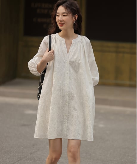 round neck shirt one piece　　IR1438
