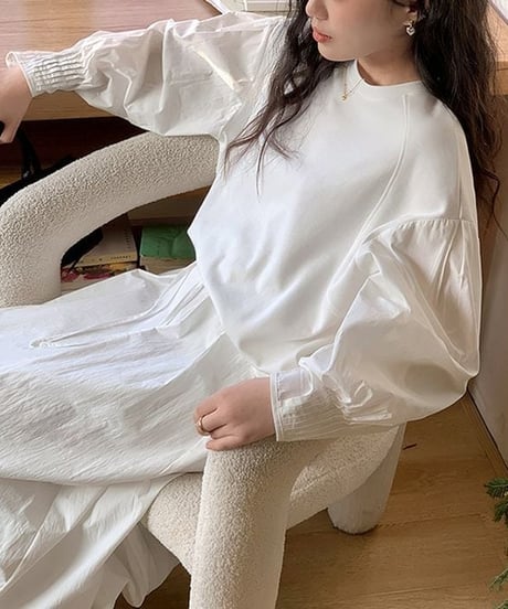 tucked sleeve pullover　　IR1658