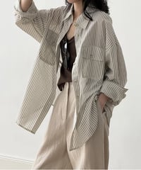 stripe overshirt　　IR1650