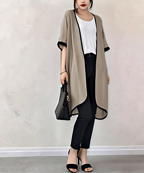 drape long cardigan /3color　　IR1679