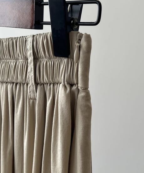 French retro pleated long skirt　　IR1527