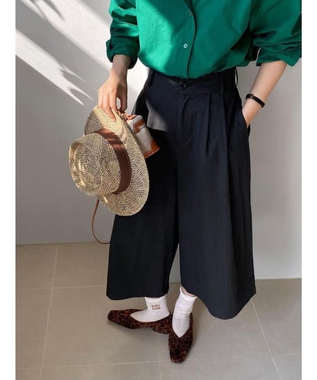 high waist wide pants  /2color　　IR1616