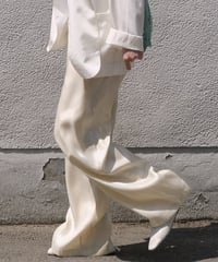 satin wide leg pants　　IR1466