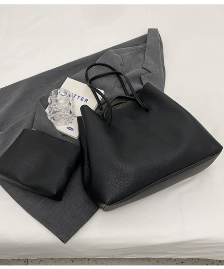 square tote shoulder bag+pouch set　　IR1598