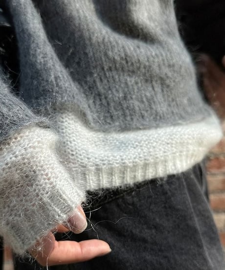 layered design knit tops /2color　　IR1506