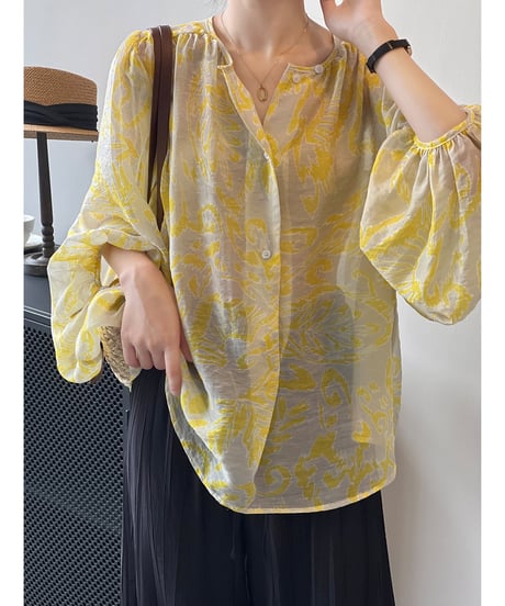 meadow light sheer blouse　　IR1638