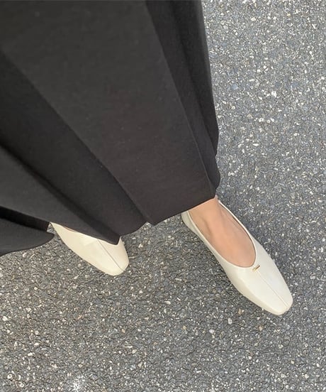 square toe flat pumps /3color　　IR1602