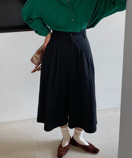 high waist wide pants  /2color　　IR1616