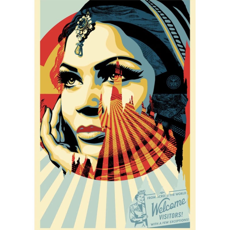 額装済/Target Exceptions/手書きサイン入り/オベイ OBEY GIANT ー「TARGET EXCEPTIONS」額装済 | SPENCER.S