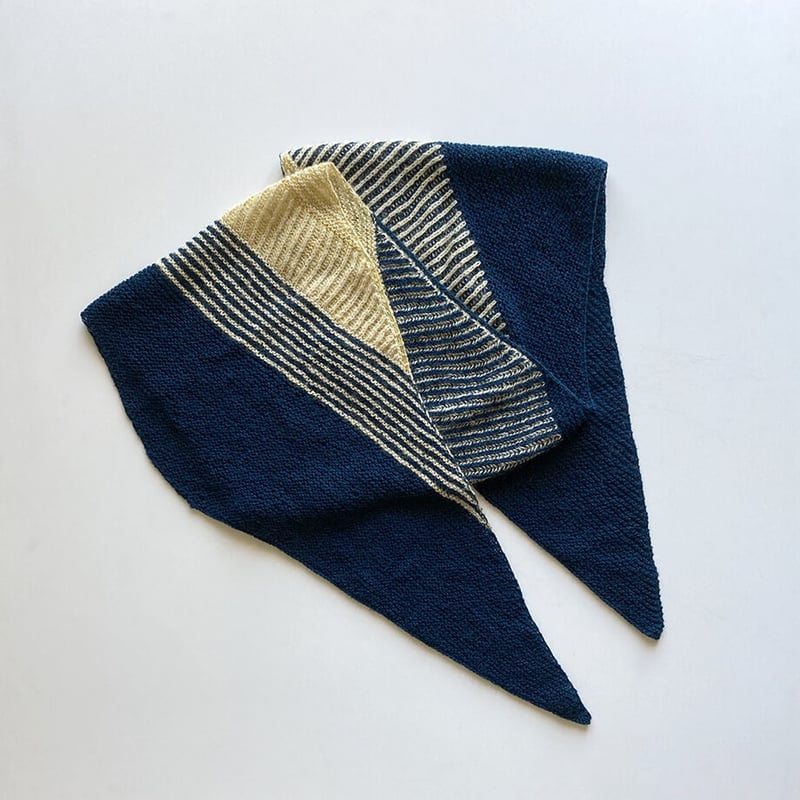 パターン販売】ダイアゴナルショール | KAZAITO BOOKS