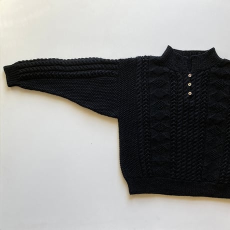 【パターン販売】風工房さんのリバイバルニット Vol.02 ケーブル編みのキーネックプルオーバー