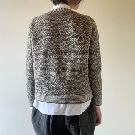 【パターン販売】ダイヤモンドラグランカーディガン