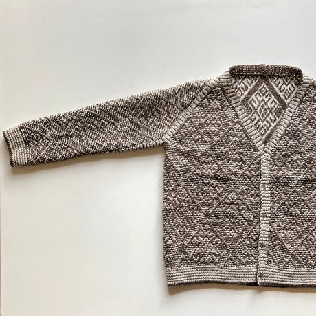 【パターン販売】ダイヤモンドラグランカーディガン